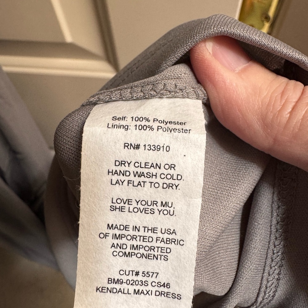 Show Me Your MuMu Grey Sleeveless Maxi Dress with Side Slit - Picture 8 of 9